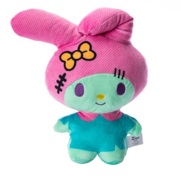 Sanrio HELLO KITTY AND FRIENDS HALLOWEEN FRANKENSTEIN MY MELODY 8" PLUSH NWT - Picture 2 of 3